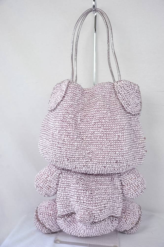 ANTEPRIMA HELLO KITTY WIREBAG Swarovski Pink Crystal Bag Handbag Purse ...