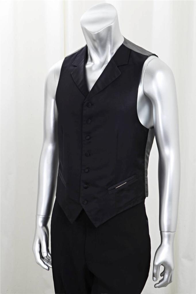Costume Smoking Hugo Boss Bleu Marine Satiné - Veste 3 Boutons - Taille 46 (US) - Occasion Très Bon état