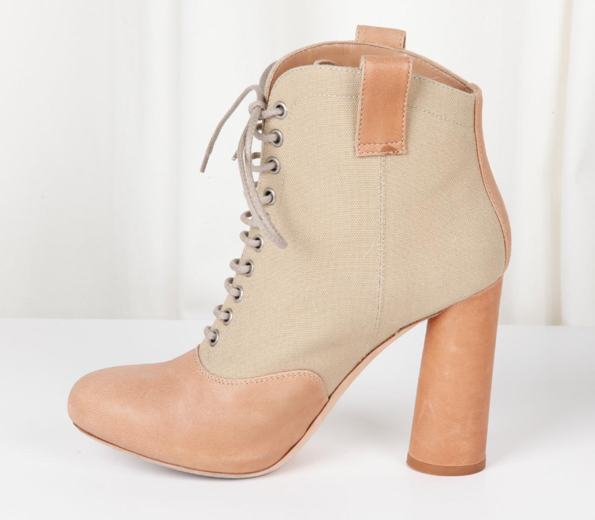 neutral booties beige