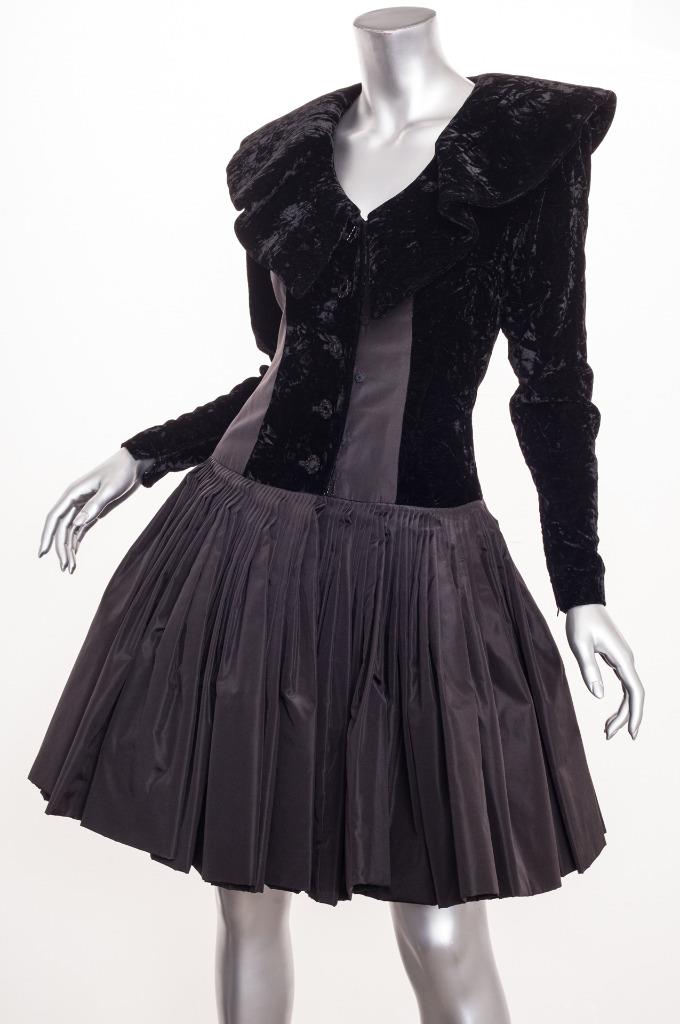 long black flare dress