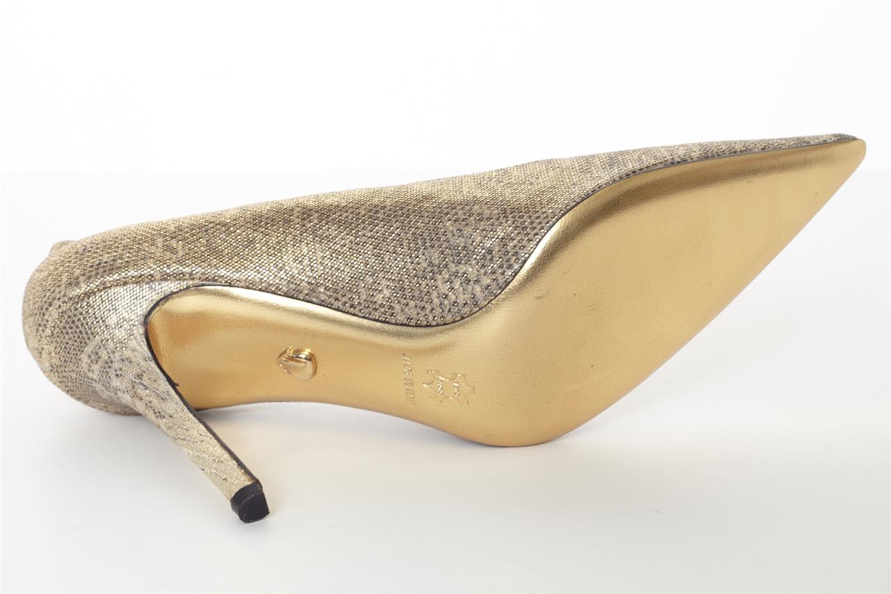 Sandales à Talons Hauts JUDITH LEIBER Noir Satiné - Orteil Ouvert - Taille 10 US