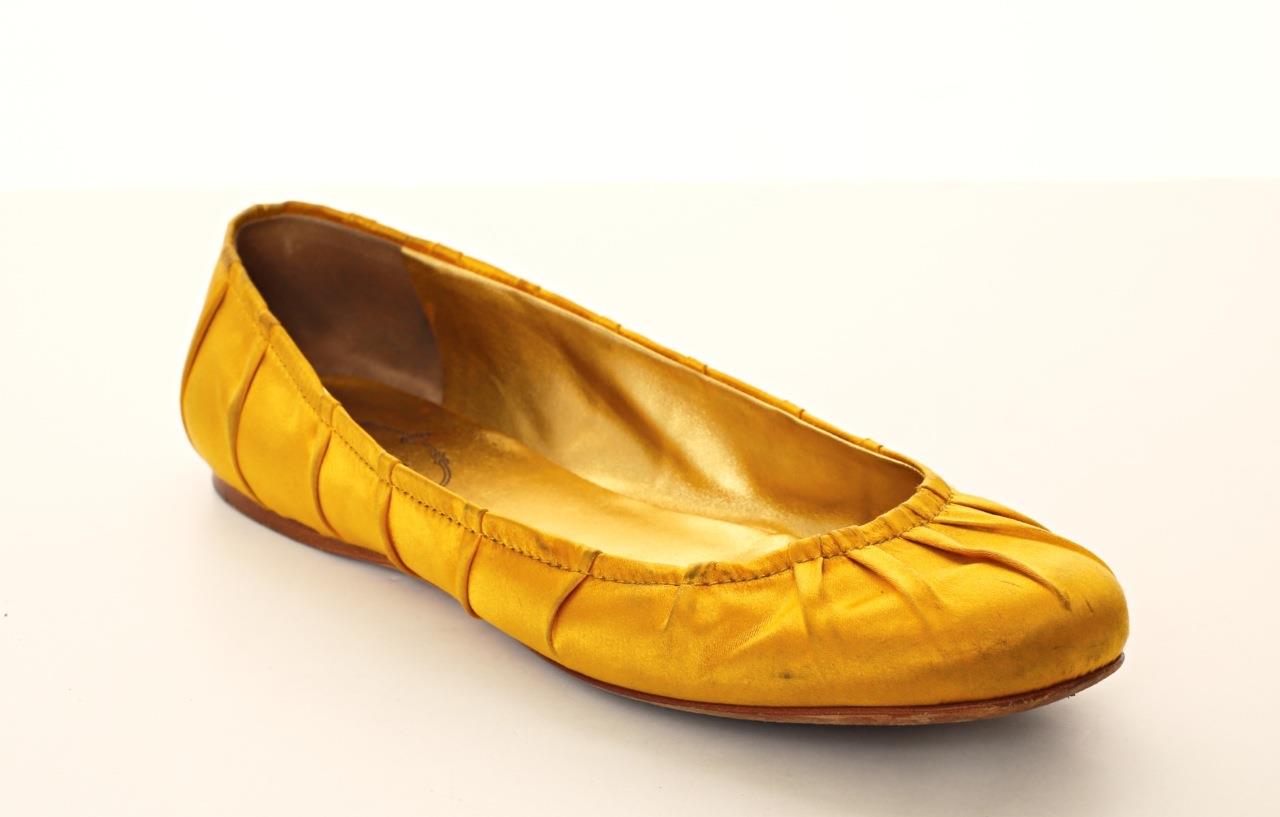 yellow ballet flats