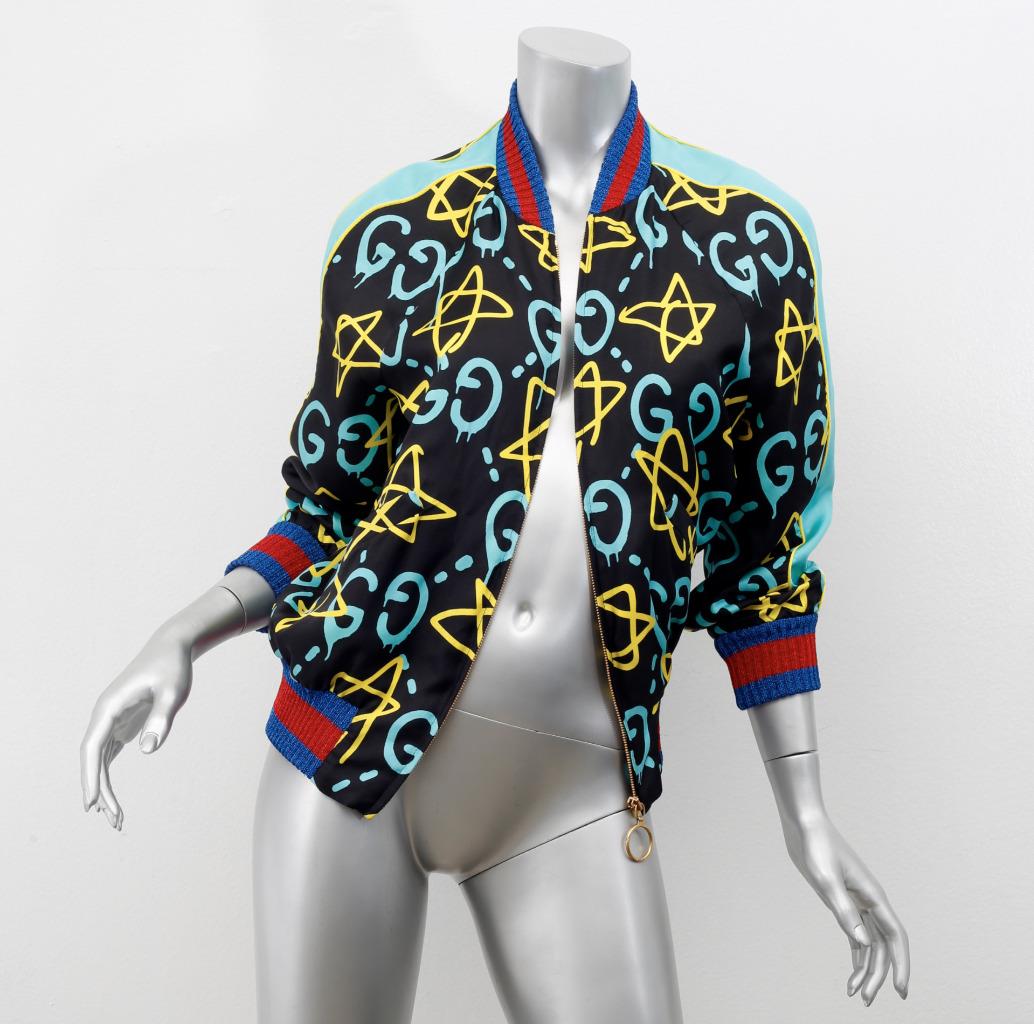guccighost star bomber jacket