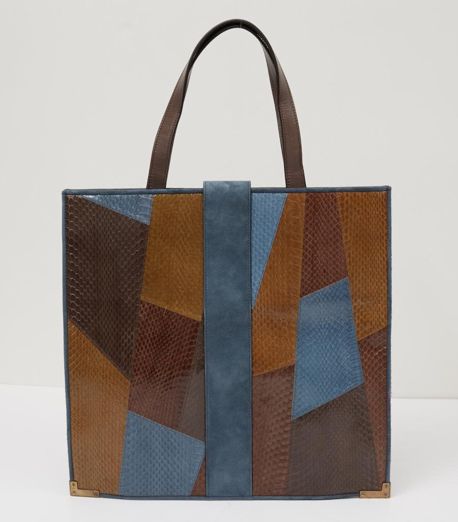patchwork tote bag