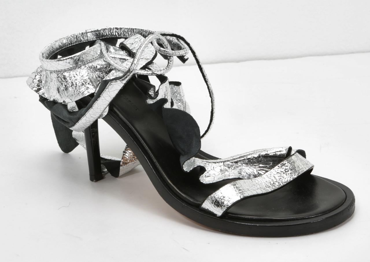 isabel marant silver sandals