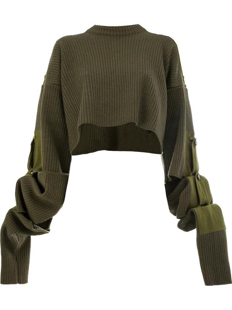 khaki oversized jumper