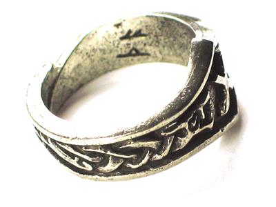 Viking Ring Rune TIWAZ Honor Norse Nordic Celtic Knot Silver Adjustable