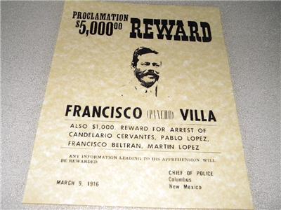 Featured image of post Authentic Pancho Villa Wanted Poster : Additional movie data provided by tmdb.