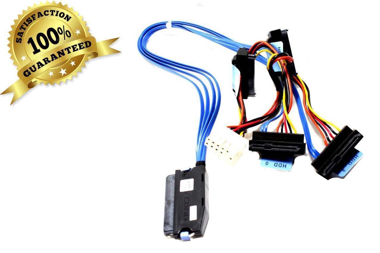 New Dell R410 M322G Perc SAS to 4x SAS HDD Cable 0M322G