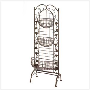 TIER WROUGHT IRON PLANT STAND PLANTER STANDS FLOWERS