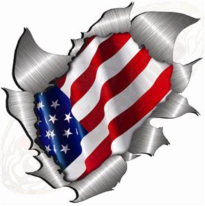 torn american flag clipart