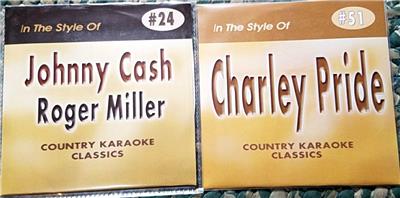 2 CDG MALE COUNTRY KARAOKE CLASSICS JOHNNY CASH & CHARLEY ...