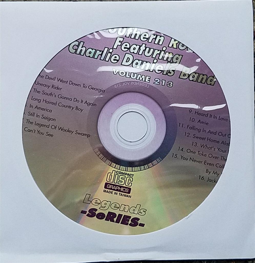 Legends Karaoke Cdg Southern Rock Charlie Daniels Band 213 Oldies 16 Songs Ebay