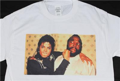 Michael Jackson Mr T White T Shirt Size S 3xl Supreme Vintage Retro Thriller Ebay