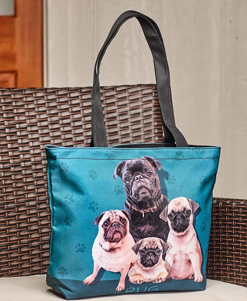 dog breed tote bags