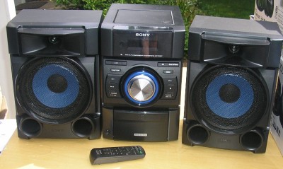 Sony 360W Mini Shelf Stereo System with Built-In Apple iPod Dock MHC ...