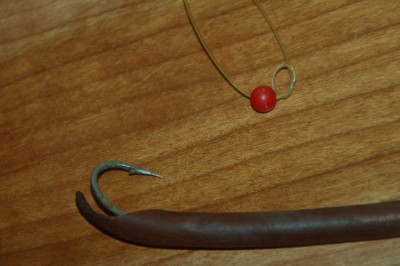 vintage glass eye fishing al lure rubber eel hook salt water
