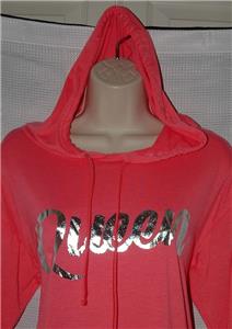 NEW NWT Coral Small 4 / 6 'Queen' Hooded Stretchy Roomy Tee Shirt