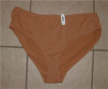 NEW NWT Womens 3X 22 / 24 Camel Brown Cotton Blend Panty Underwear ADORE ME
