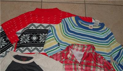 Girls Large 10 / 12 School or Play Shirt Sweaters & pajama Top 4 Pc Lot on  eBid United States