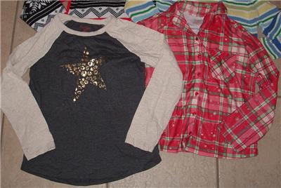 Girls Large 10 / 12 School or Play Shirt Sweaters & pajama Top 4 Pc Lot on  eBid United States