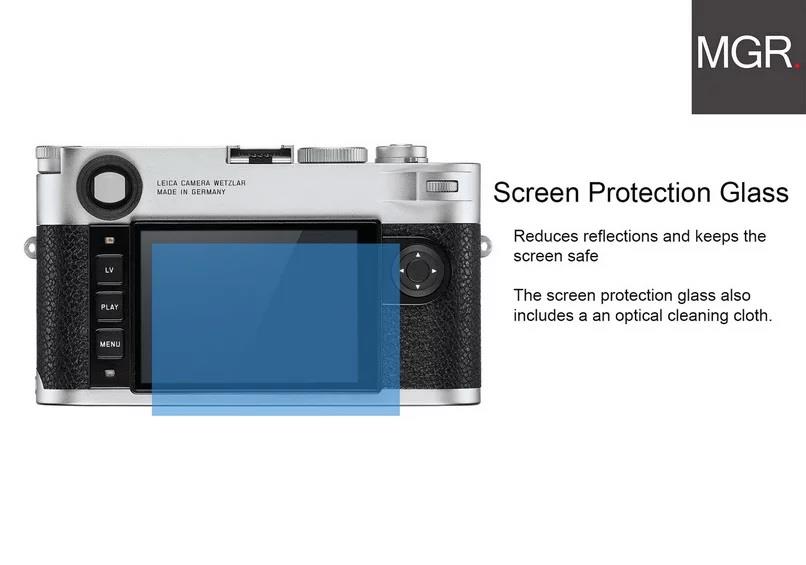 AirGlass brotect Protection Ecran Verre Compatible avec Leica M10 // M10-P // Q2 Film Protecteur Vitre 9H Anti-Rayures 3 Pi/èces