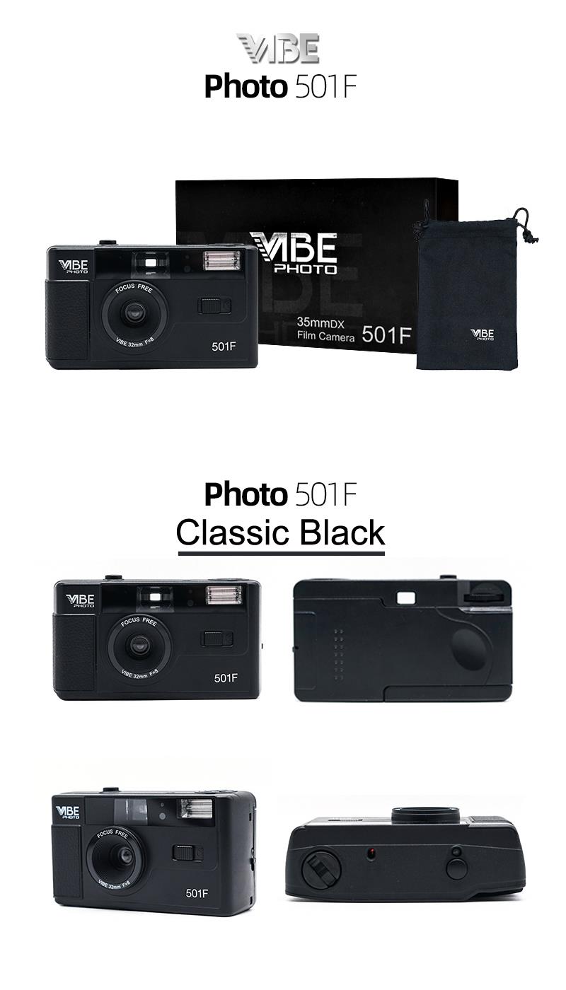 VIBE Photo Camera 501F フィルムカメラ NEW - Vibe Photo 501F Vintage 35mm Reusable Film Camera