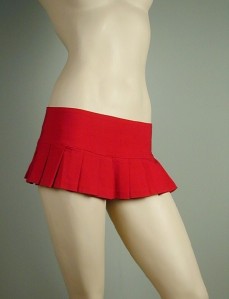 rise skirt low pleated micro mini medium