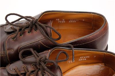Dark Brown ALLEN EDMONDS Mapleton Oiled Leather Oxford Dress  display picture 3