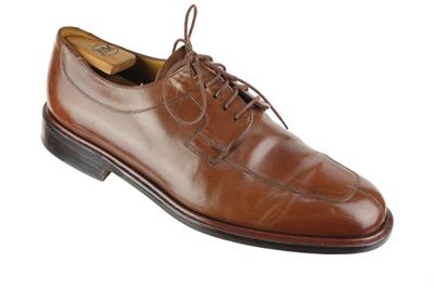 Mezlan Fiore Made in Spain Black Leather Split Toe Derby Dress Shoes Men\'s 9.5W MEZLAN Fiore Sz. 9.5 W Split Toe Blucher Oxford Dress Shoes  main image 4