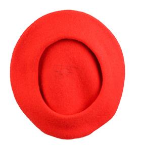 Vibrant Red 100% Wool French Beret Artist Hat Cap | eBay display picture 3