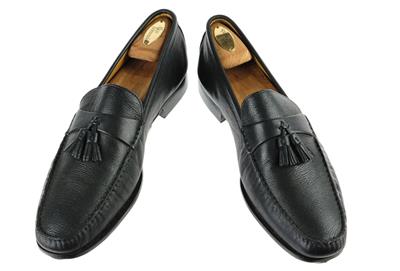 Worn Once NORDSTROM Black Tassel Loafers Dress Shoes 10.5 M 