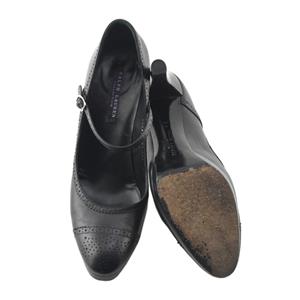 RALPH LAUREN COLLECTION Purple Label Black Mary Jane Pumps 4.5