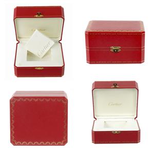 CARTIER Watch Box Case COWA 0043 w/ Booklet Red & Gold Genuine | eBay