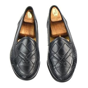Santoni loafers black sz 10.5 Santoni Italy Soft Black Deerskin Mens size 10.5 Paine Strap  main image 3