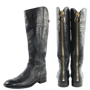 LKNW CESARE PACIOTTI Leather Knee-High Riding Boots 40 EU 10 US