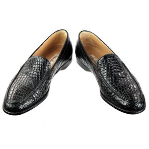 Vintage Crocodile Loafers Wilkes Bashford GRAVATI for WILKES BASHFORD Size 8.5 Brown Textured  main image 4