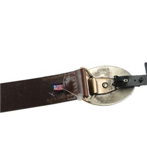90s Vintage Polo Ralph Lauren USA Made Leather Belt NEW POLO RALPH LAUREN Belt Vintage 90s Sz. 32 Leather Buckle  main image 4