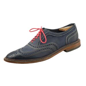 Allen Edmonds Men\'s Neumok Navy Blue Gray Wing Tip Oxford Dress Shoes Size 9 D Allen Edmonds Neumok Wing Tip Oxford Dress Shoes Navy Blue  main image 3
