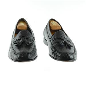 BRUNO MAGLI Vintage Genuine Iguana Loafers, Made in Italy, Size 10.5 BRUNO MAGLI Tassel Loafers Dress Shoes Genuine Iguana Sz  main image 3