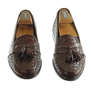 BRAGANO for COLE HAAN Tassel Loafers Shoes Sz. 9 M Woven  display picture 1