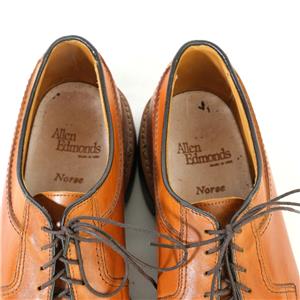 【革靴】1950s Allen Edmonds Norse ALLEN EDMONDS Norse Split Toe Oxfords Dress Shoes Sz. 10 D Tan USA