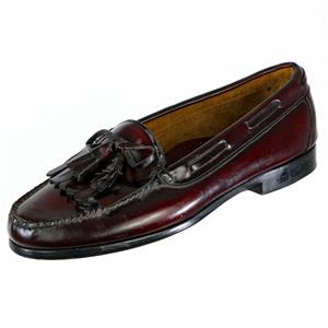 Worn 2x COLE HAAN Tassel Loafers Burgundy Sz. 10 E Genuine