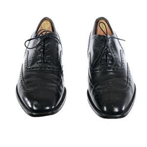 Hickey Freeman Size 11 D Black Wing Tip Shoes LKNW HICKEY FREEMAN Wingtip Oxford Dress Sz.10.5 EEE  main image 3