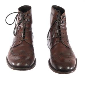 Men\'s Brown Leather Wingtip Lace-Up Boots Magnanni 11.5 Mercio Men main image 4