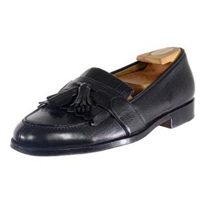 COLE HAAN Tassel Loafers Dress Shoes Sz. 9 E Black Leather Old
