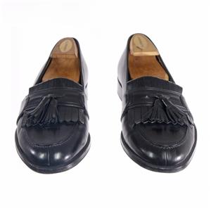 COLE HAAN Tassel Loafers Dress Shoes Sz. 9 E Black Leather Old