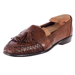 Bragano Shoes Mens 9 Brown Leather Tassel Loafers Slip On Dress Classic Italy Bragano Italy Leather Tassel Loafers Men 11.5 M Brown Penny  main image 4