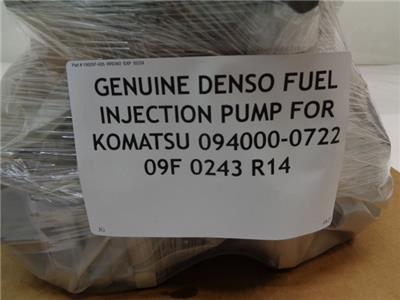 GENUINE DENSO FUEL INJECTION PUMP FOR KOMATSU 094000-0722