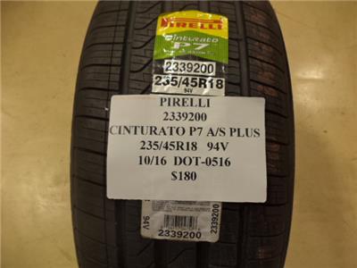 2 New Pirelli Cinturato P7 A S Plus 235 45 18 94v Tires 2339200 Q9 Ebay